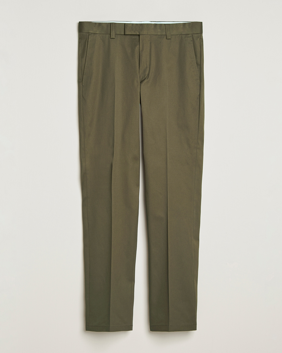 Heren | Broeken | Tiger of Sweden | Tenuta Cotton Chinos Deep Olive