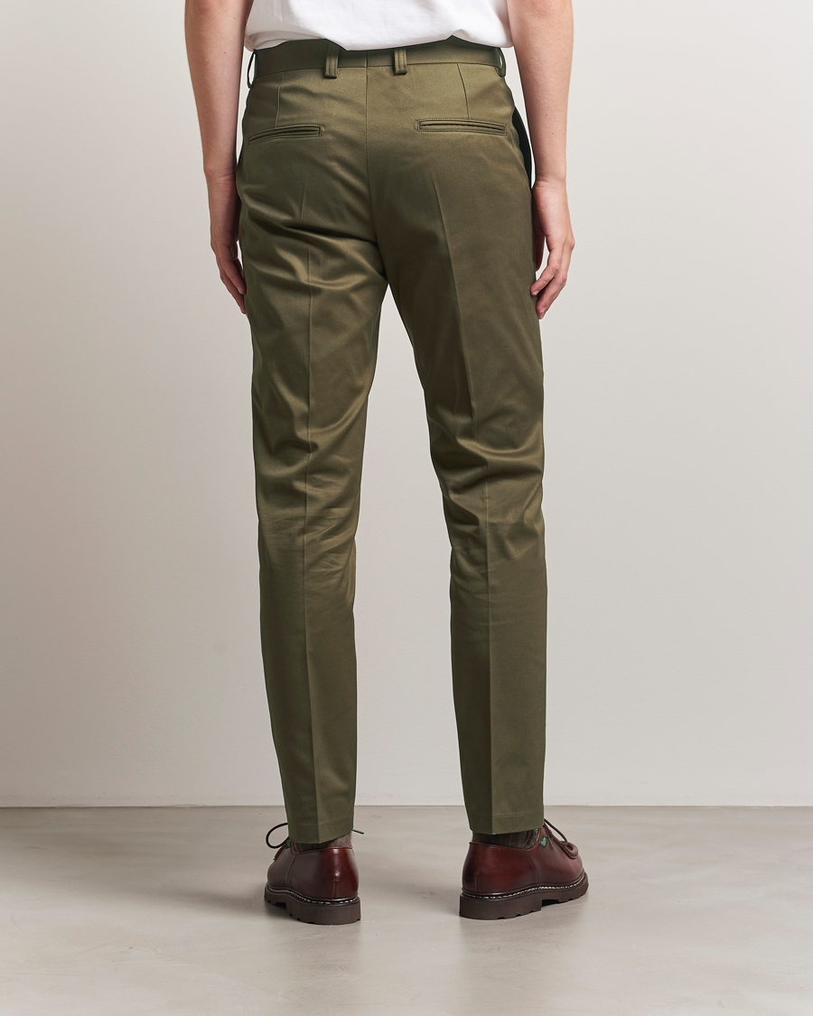Heren | Broeken | Tiger of Sweden | Tenuta Cotton Chinos Deep Olive