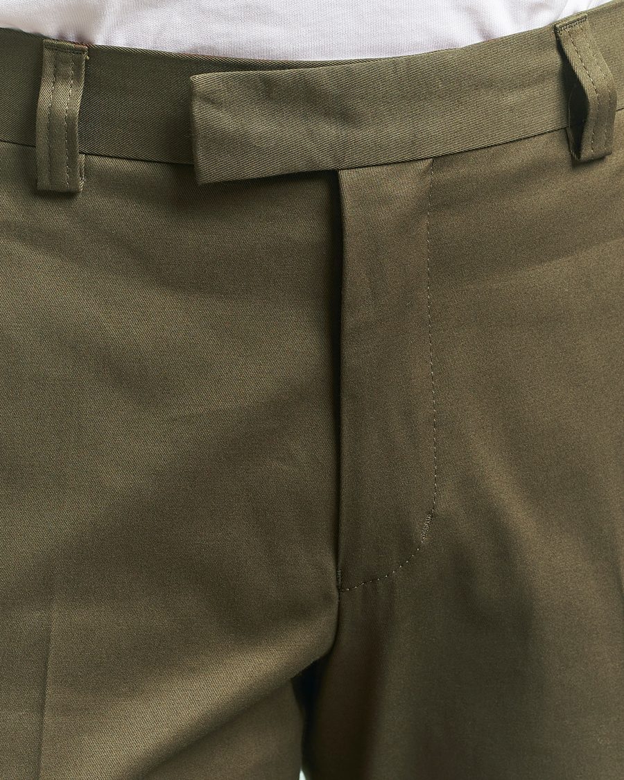 Heren | Broeken | Tiger of Sweden | Tenuta Cotton Chinos Deep Olive