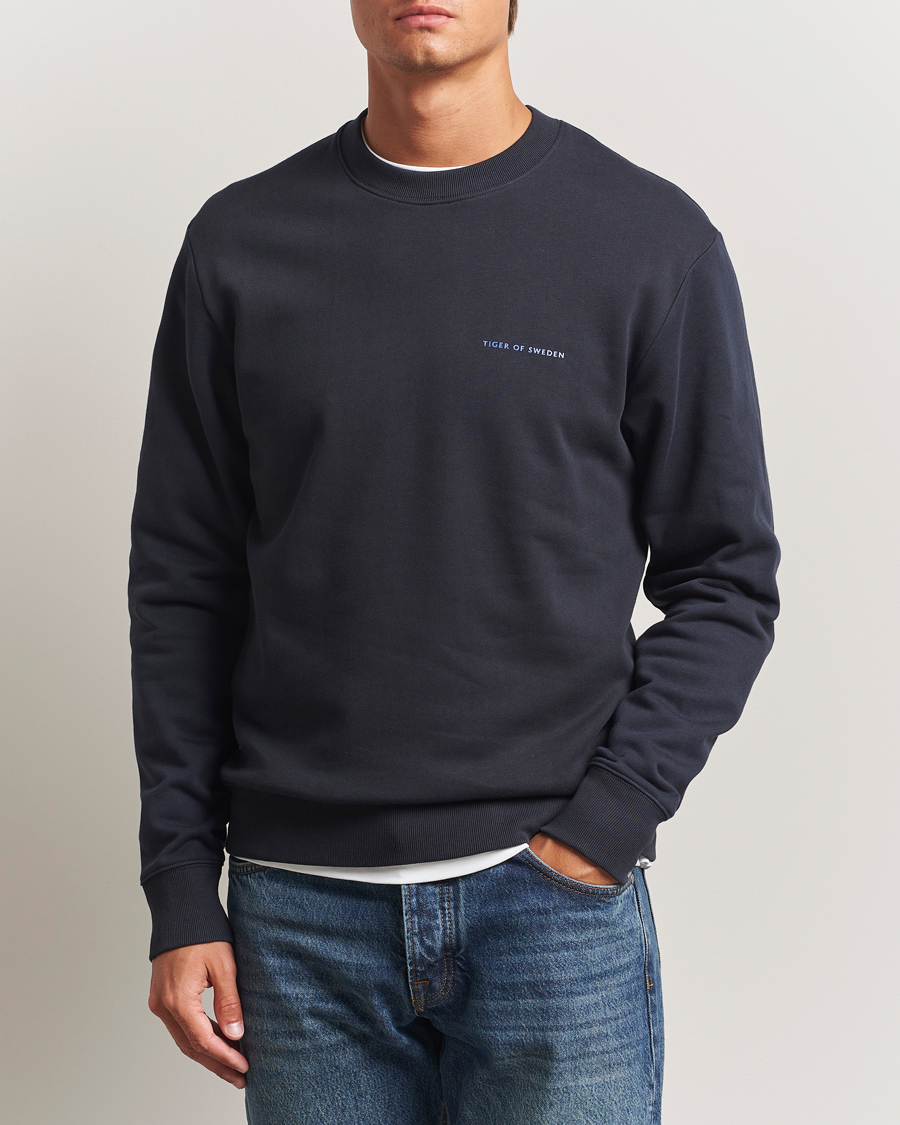 Heren | Truien | Tiger of Sweden | Emerson Crew Neck Sweatshirt Light Ink