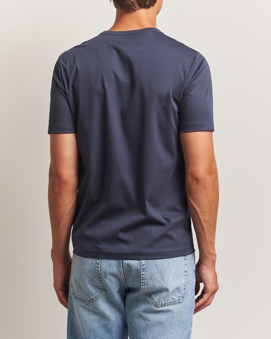 Heren | T-shirts | Tiger of Sweden | Olaf Mercerized Cotton T-Shirt Light Ink