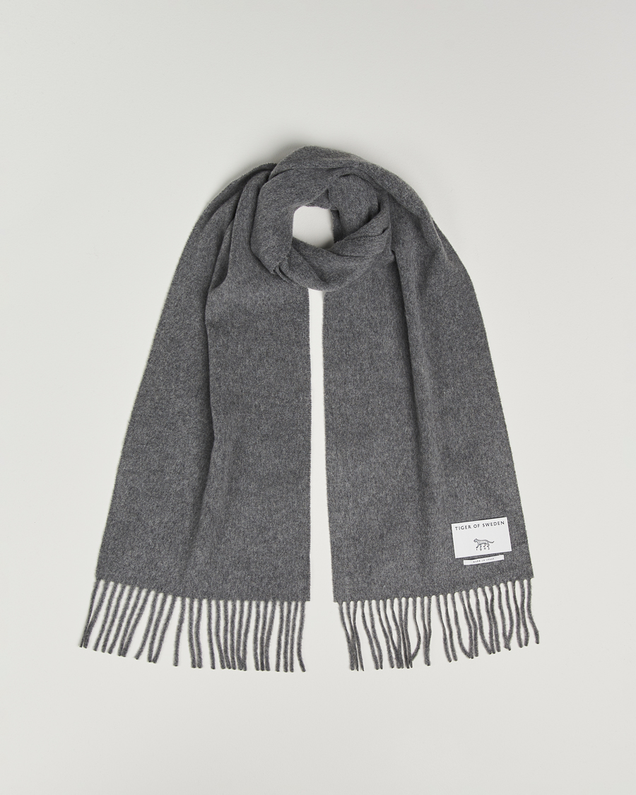 Heren | Sjaals | Tiger of Sweden | Sylan Wool Scarf Grey Melange