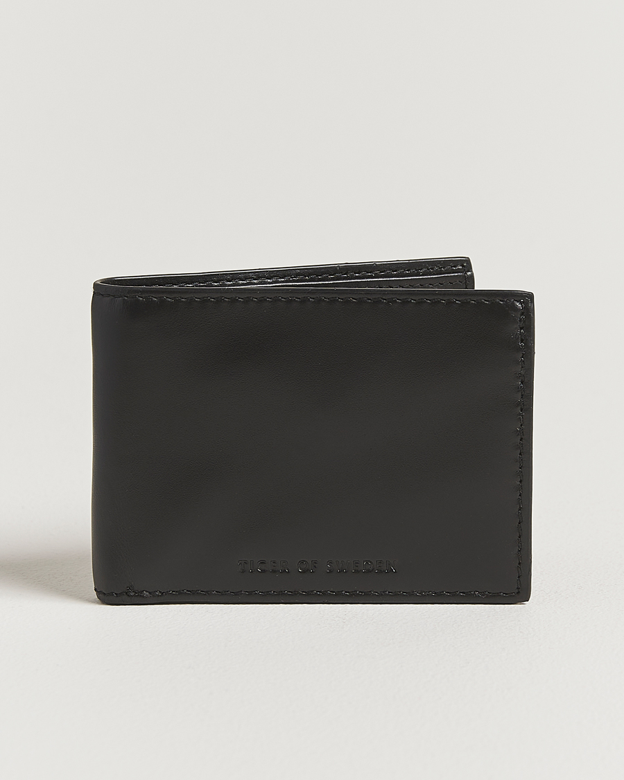 Heren | Portemonnees | Tiger of Sweden | Wald Smooth Leather Wallet Black