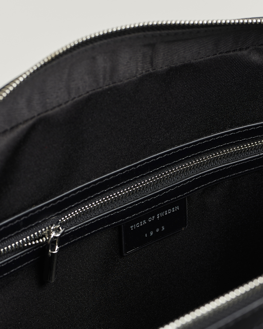 Heren | Tassen | Tiger of Sweden | Valise Smooth Leather Briefcase Black