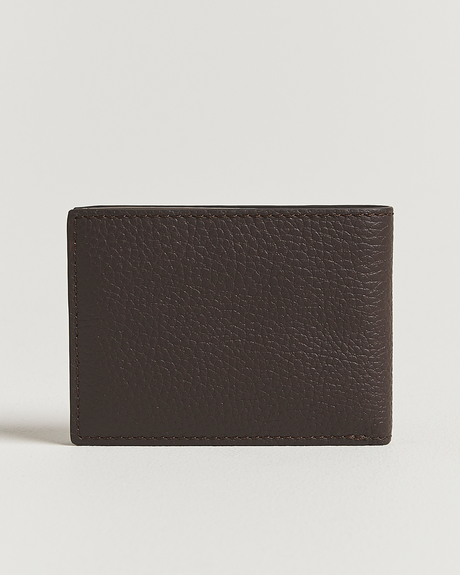 Heren | Portemonnees | Tiger of Sweden | Wald Grainer Leather Wallet Dark Brown
