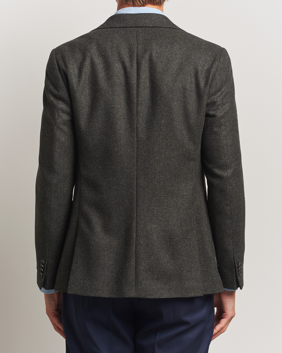 Heren | Blazers | Tiger of Sweden | Easer Wool Pepita Blazer Midnight Green