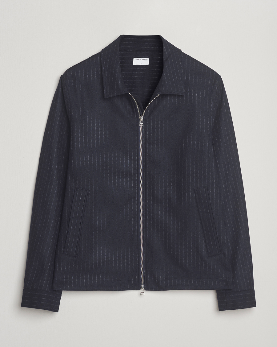 Heren | Jassen | Tiger of Sweden | Barnaby Wool Pinstriped Jacket Blue Function