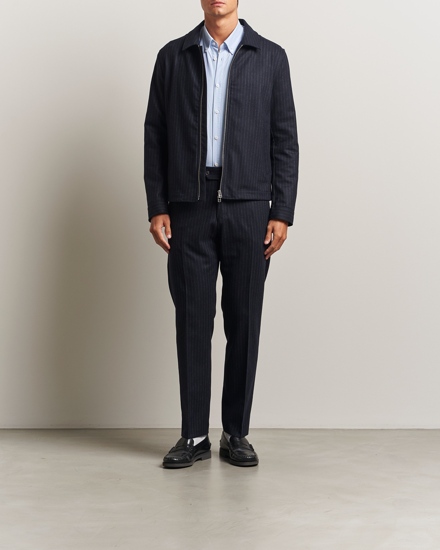 Heren | Jassen | Tiger of Sweden | Barnaby Wool Pinstriped Jacket Blue Function