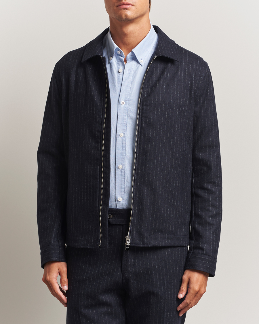 Heren | Jassen | Tiger of Sweden | Barnaby Wool Pinstriped Jacket Blue Function