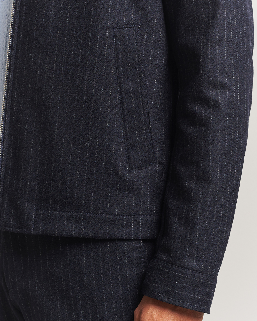 Heren | Jassen | Tiger of Sweden | Barnaby Wool Pinstriped Jacket Blue Function