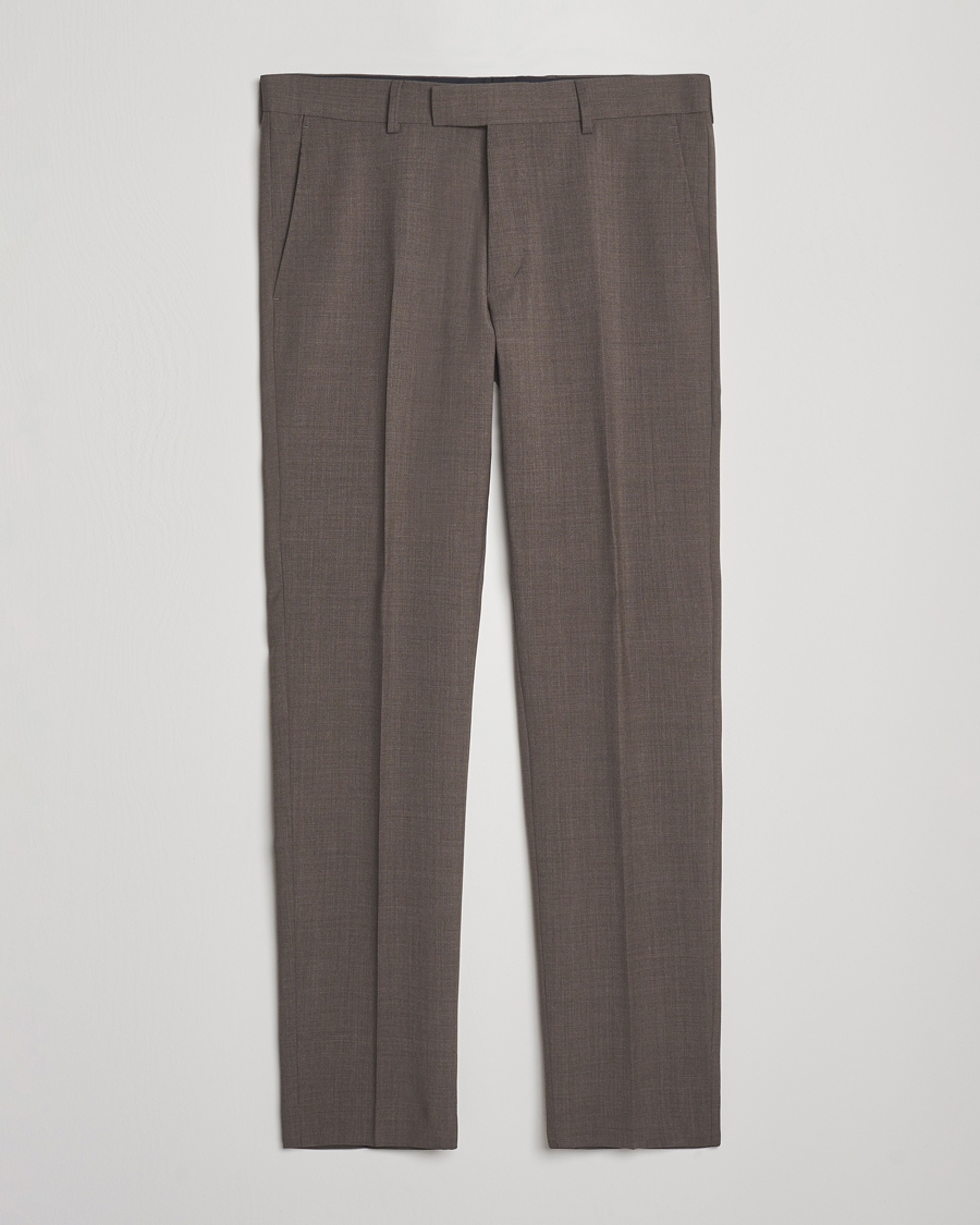 Heren | Broeken | Tiger of Sweden | Tenuta Wool Suit Trousers Mud