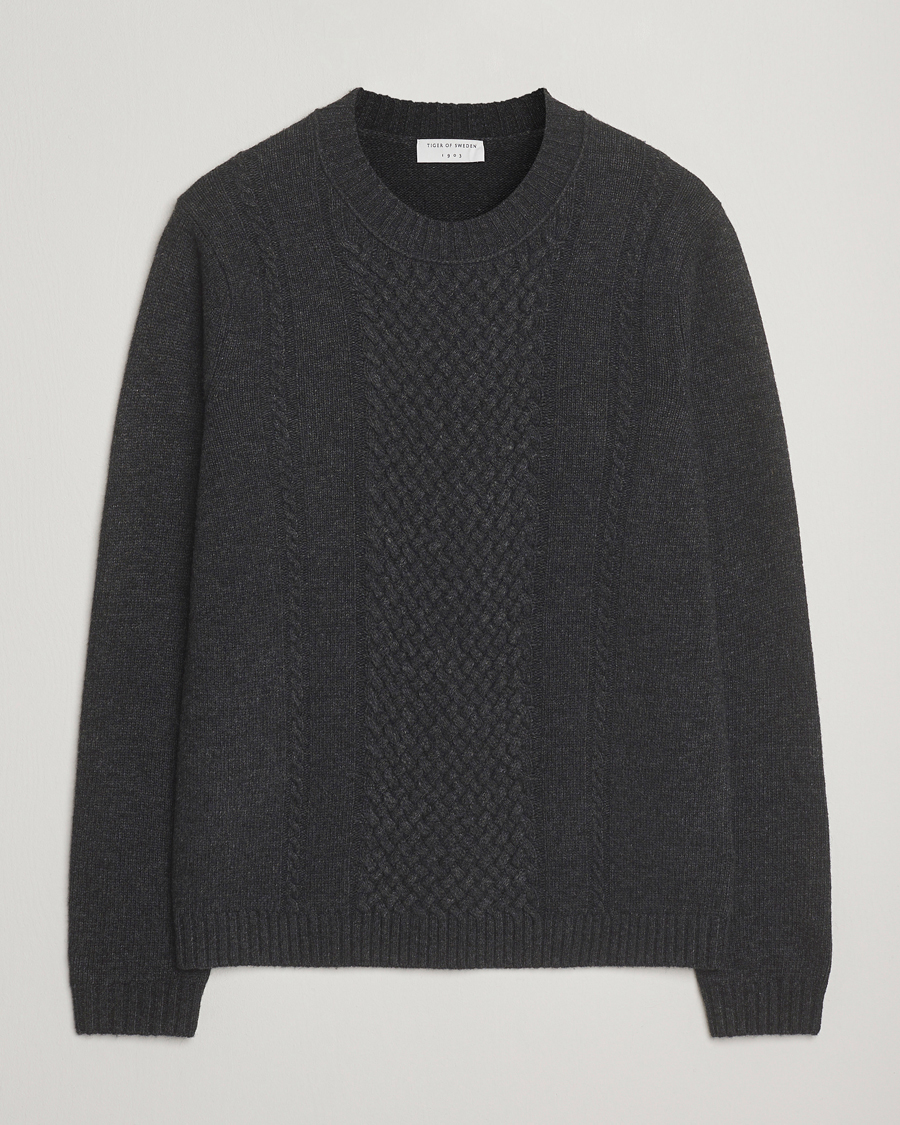 Heren | Truien | Tiger of Sweden | Harry Wool Knitted Sweater Phantom
