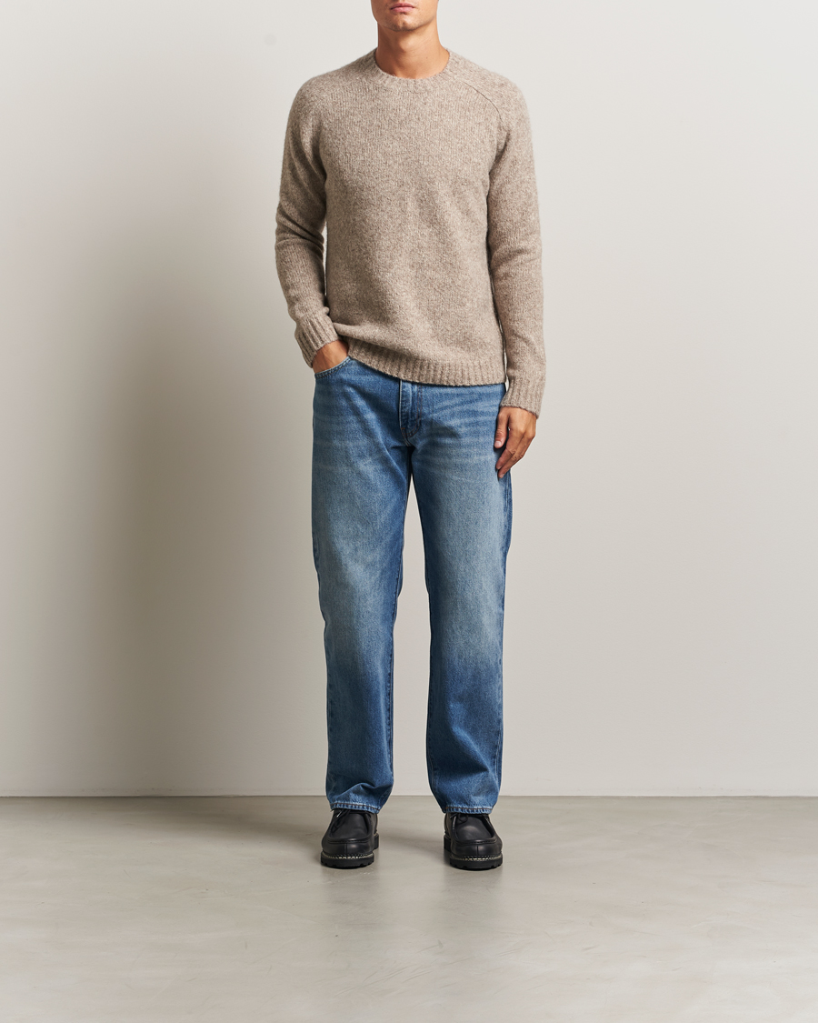 Heren | Truien | Tiger of Sweden | Adryan Yak/Alpaca Knitted Sweater Stone