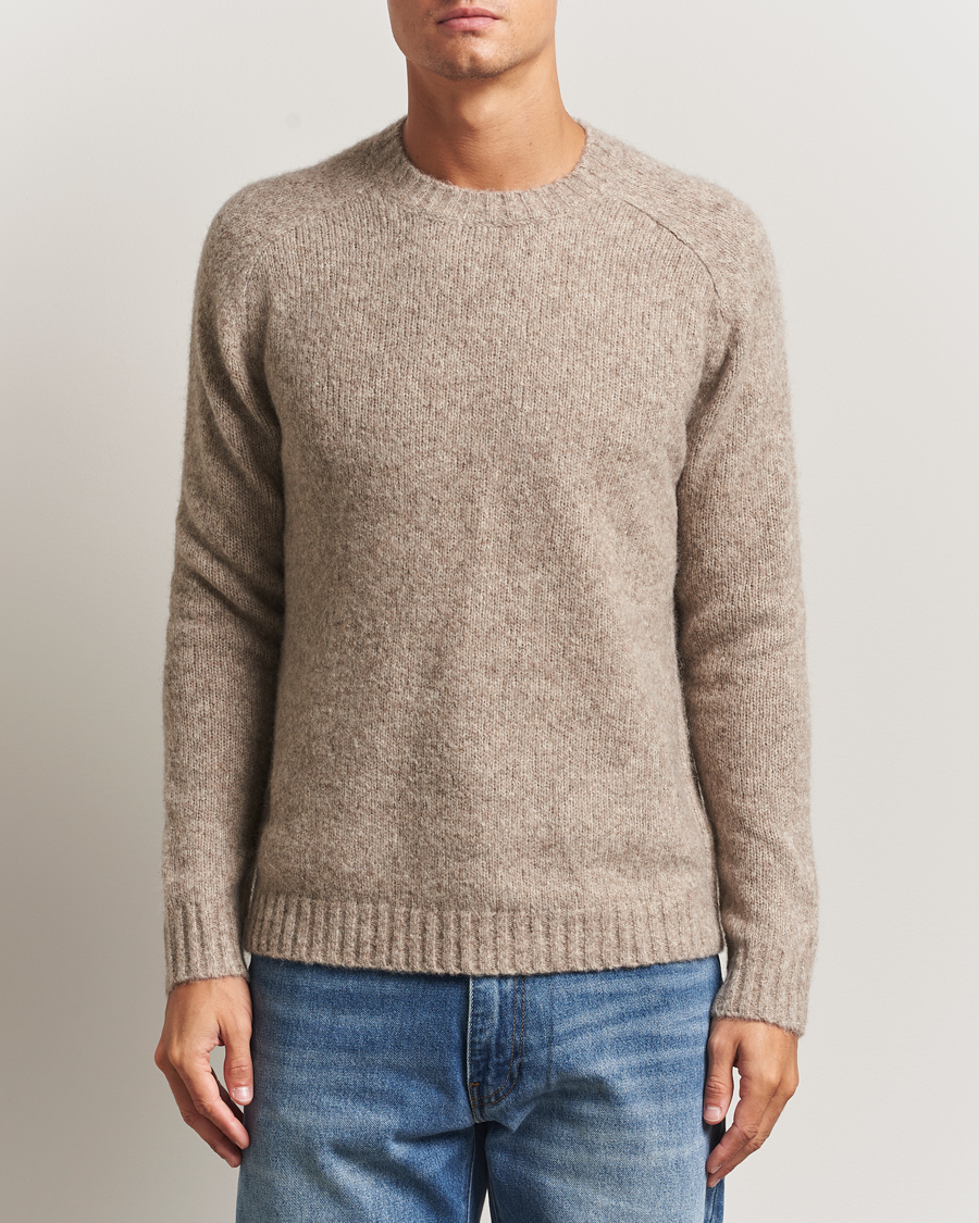 Heren | Truien | Tiger of Sweden | Adryan Yak/Alpaca Knitted Sweater Stone