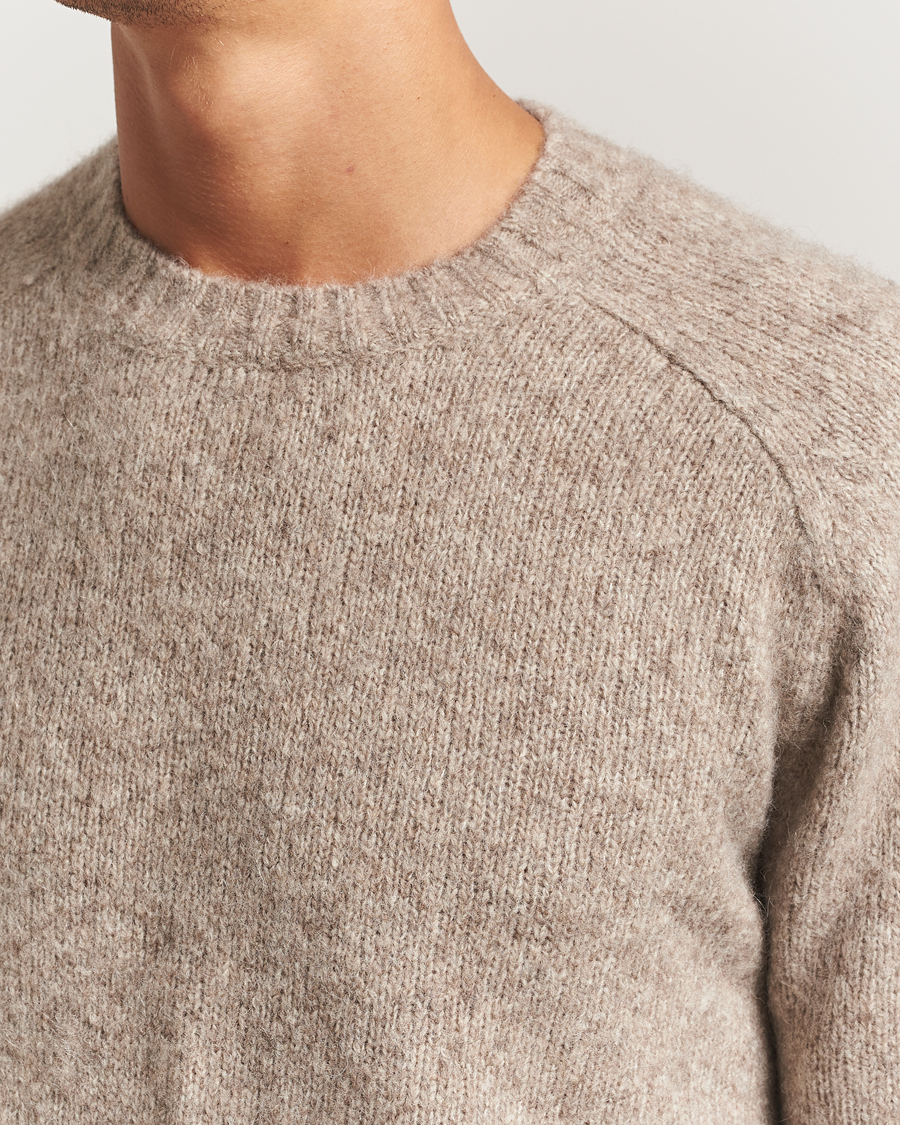 Heren | Truien | Tiger of Sweden | Adryan Yak/Alpaca Knitted Sweater Stone