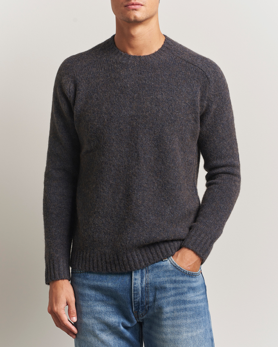 Heren | Truien | Tiger of Sweden | Adryan Yak/Alpaca Knitted Sweater Blue Function