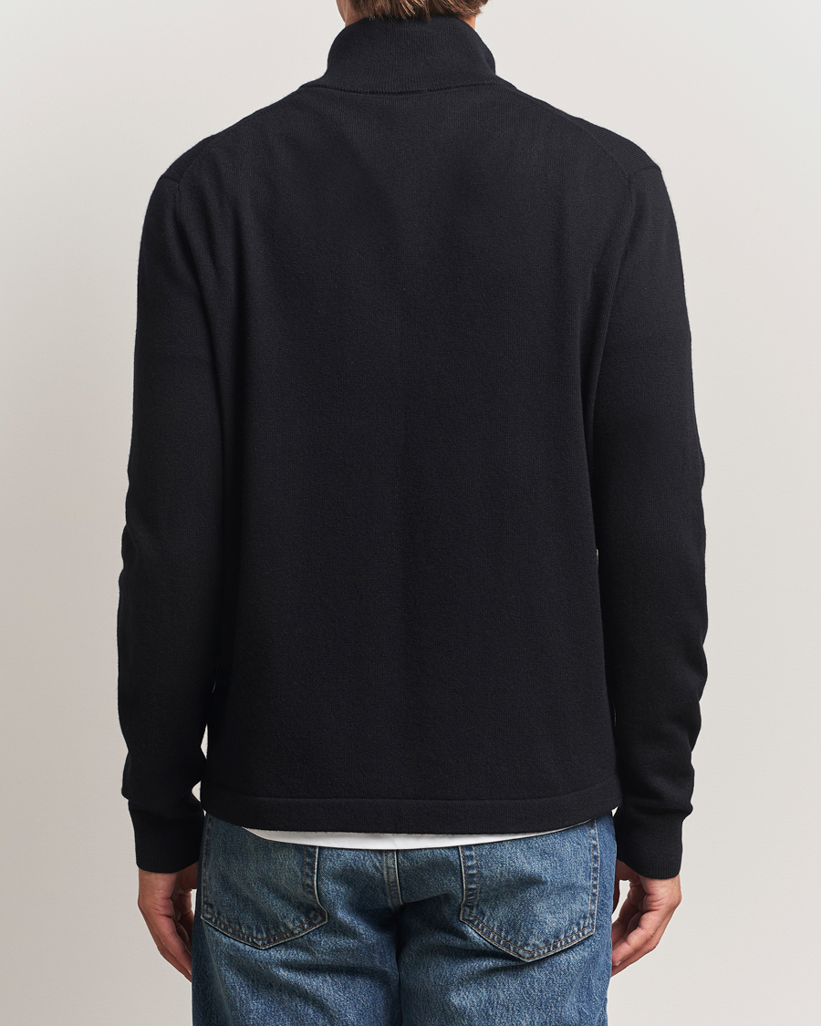 Heren | Truien | Tiger of Sweden | Travis Wool/Cashmere Half Zip Black
