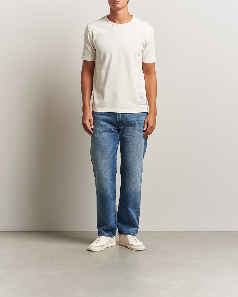 Heren | T-shirts | Tiger of Sweden | Jake Heavy Crew Neck T-Shirt Light Ivory