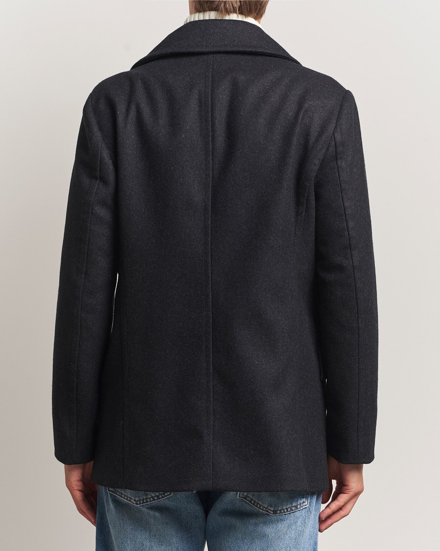 Heren | Jassen | Tiger of Sweden | Mahler Wool/Cashmere Peacoat Charcoal