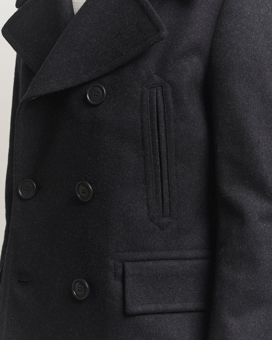 Heren | Jassen | Tiger of Sweden | Mahler Wool/Cashmere Peacoat Charcoal