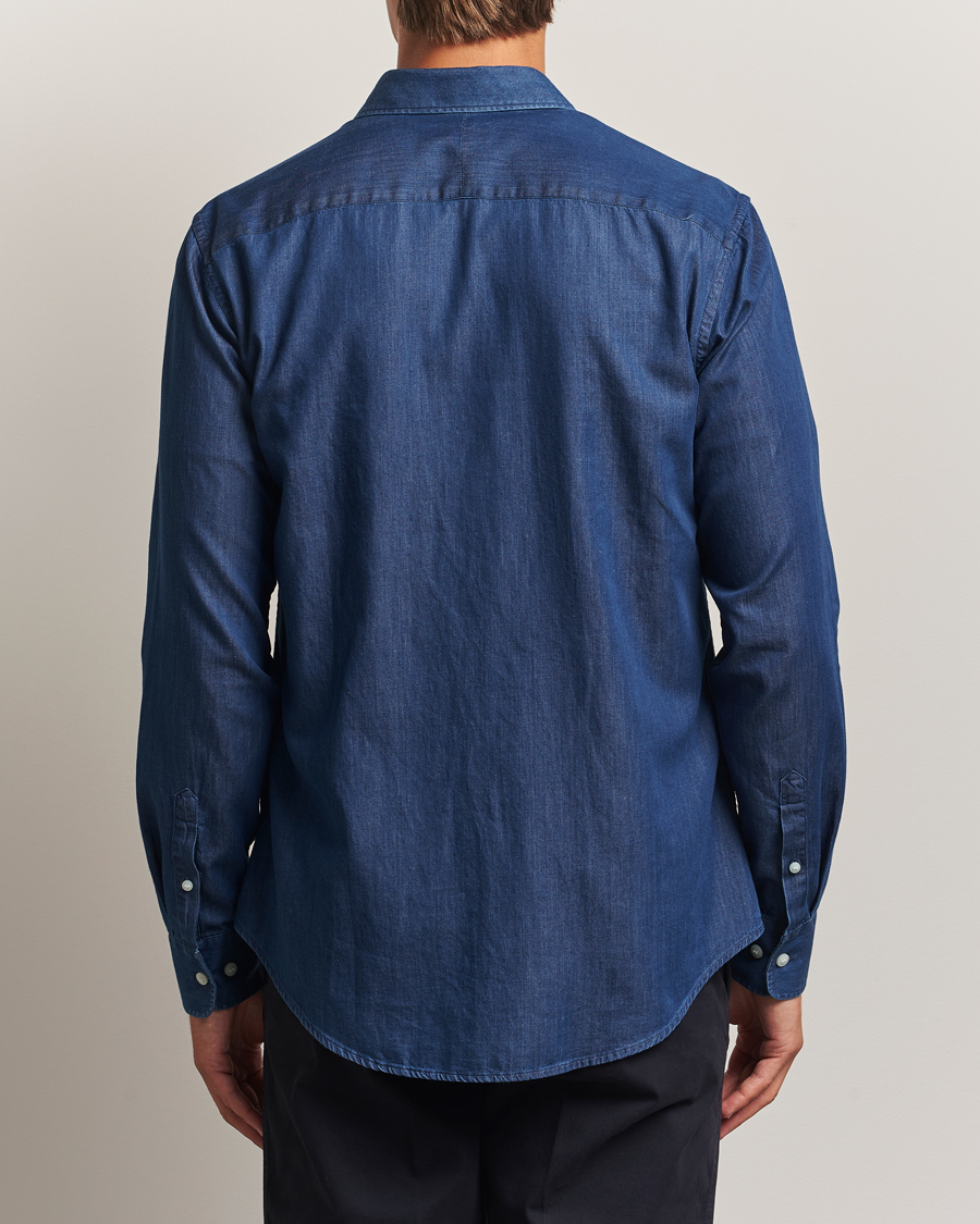 Heren | Overhemden | Tiger of Sweden | Adley Slim Fit Denim Shirt Medium Blue