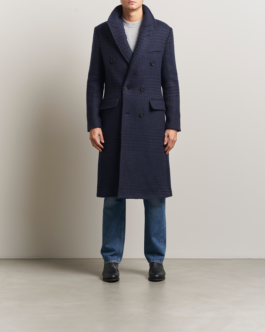 Heren | Jassen | Tiger of Sweden | Hennri Swedish Wool Double Breasted Coat Light Ink
