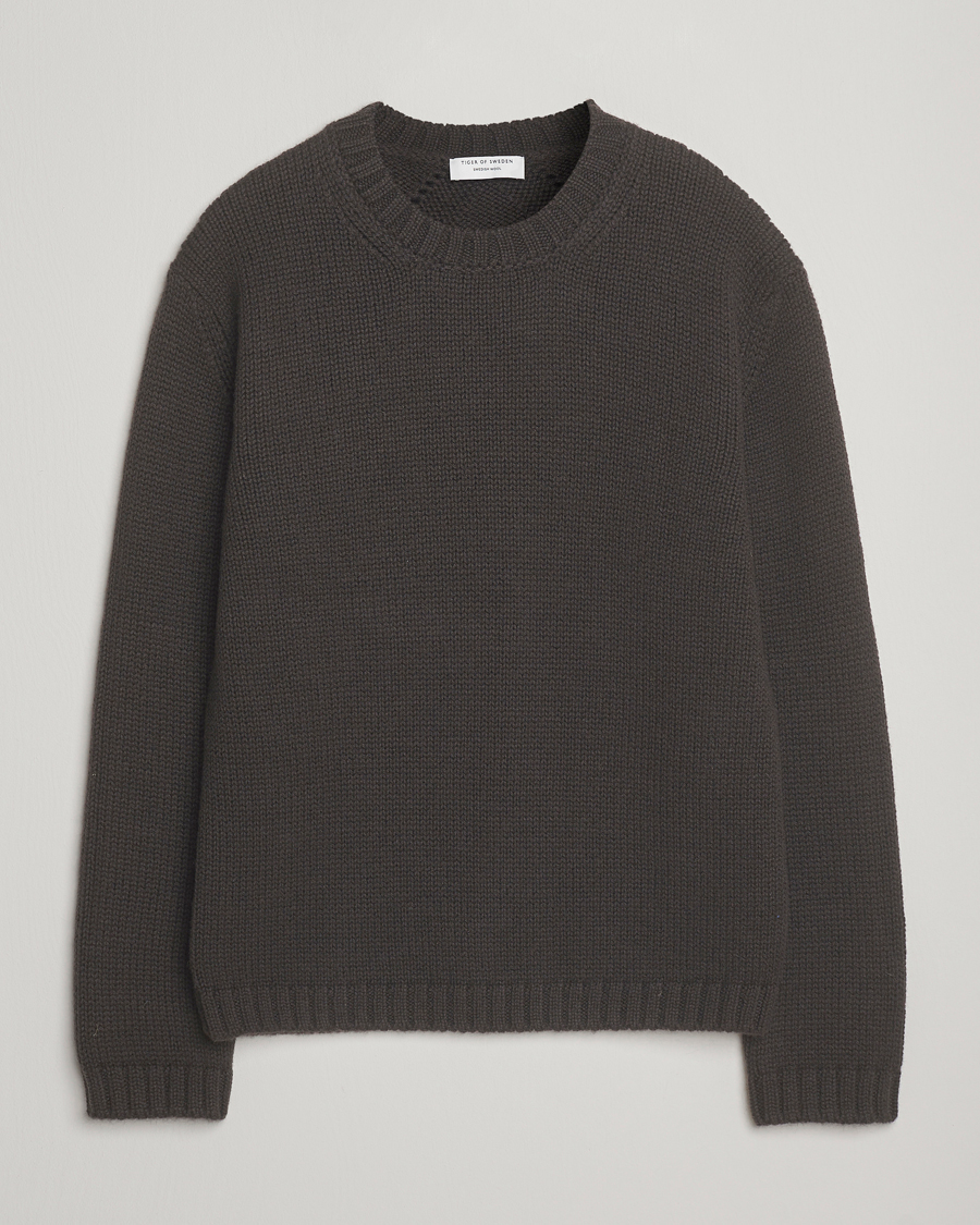 Heren | Truien | Tiger of Sweden | Gregory Swedish Wool Knitted Sweater Triumph Steel