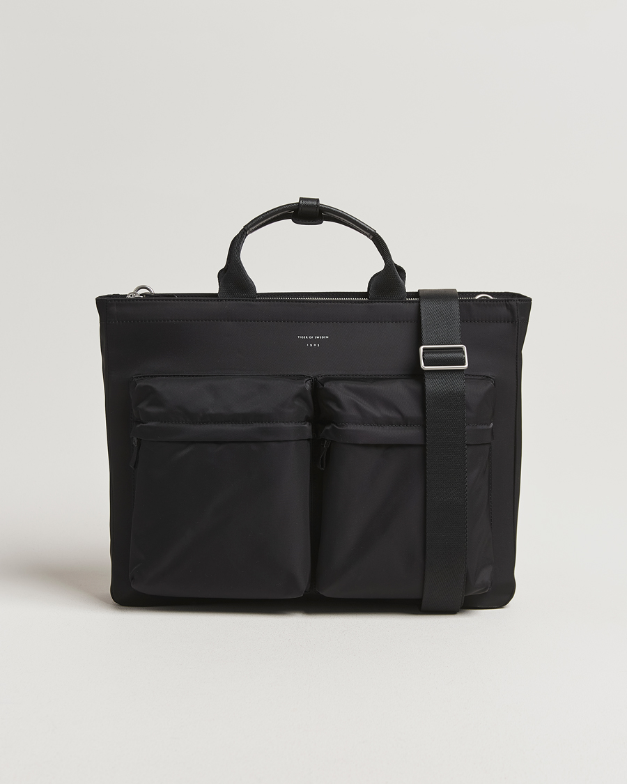 Heren | Tassen | Tiger of Sweden | Sonor Nylon Briefcase Black