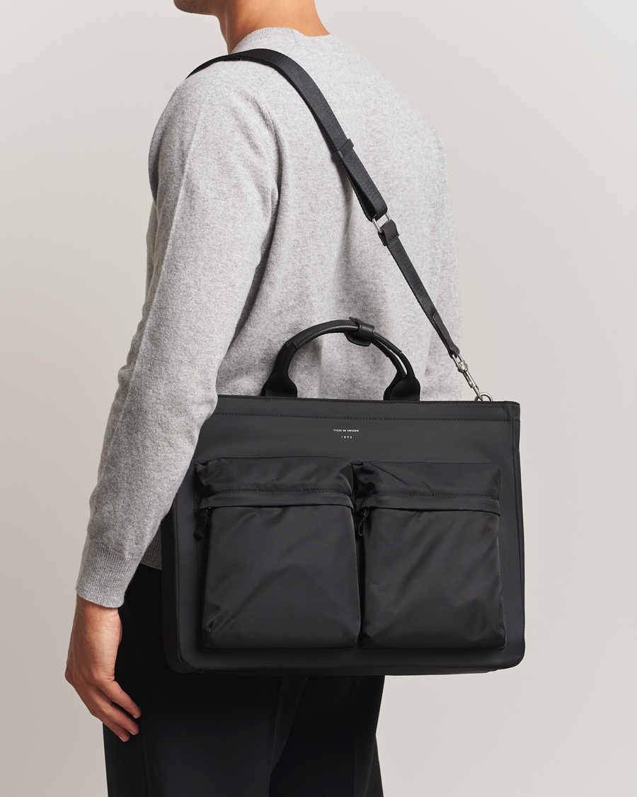Heren | Tassen | Tiger of Sweden | Sonor Nylon Briefcase Black