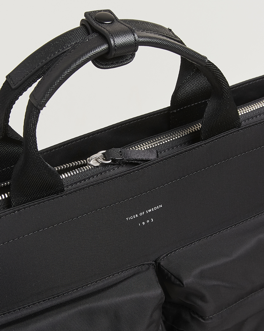 Heren | Tassen | Tiger of Sweden | Sonor Nylon Briefcase Black