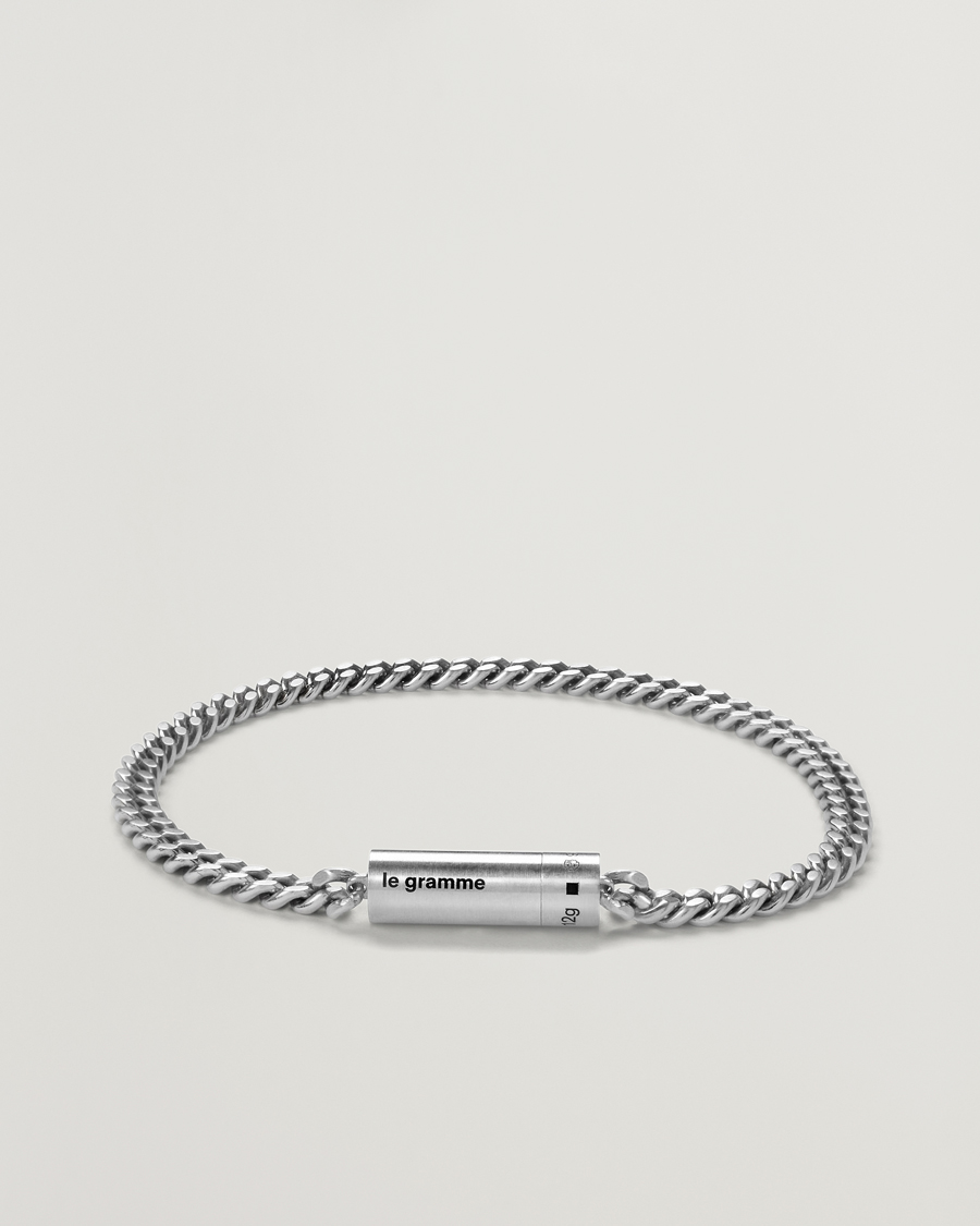 Heren | Sieraden | LE GRAMME | Curb Chain Cable Bracelet Sterling Silver 12g