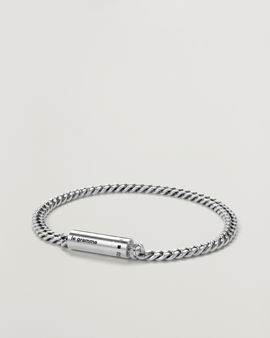Heren | Sieraden | LE GRAMME | Curb Chain Cable Bracelet Sterling Silver 12g