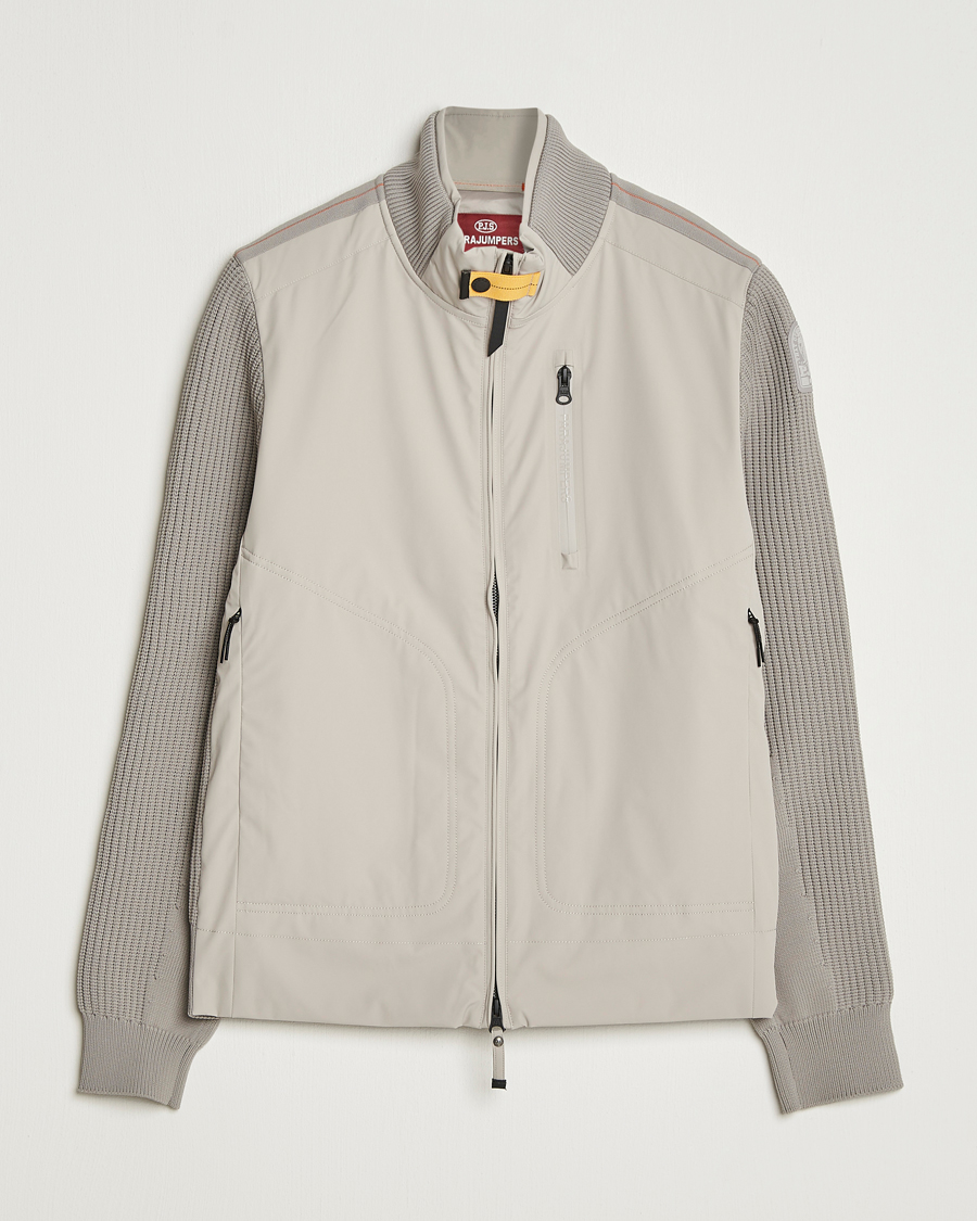 Heren | Jassen | Parajumpers | Zorba Tech Knit Hybrid Jacket Chateau Grey