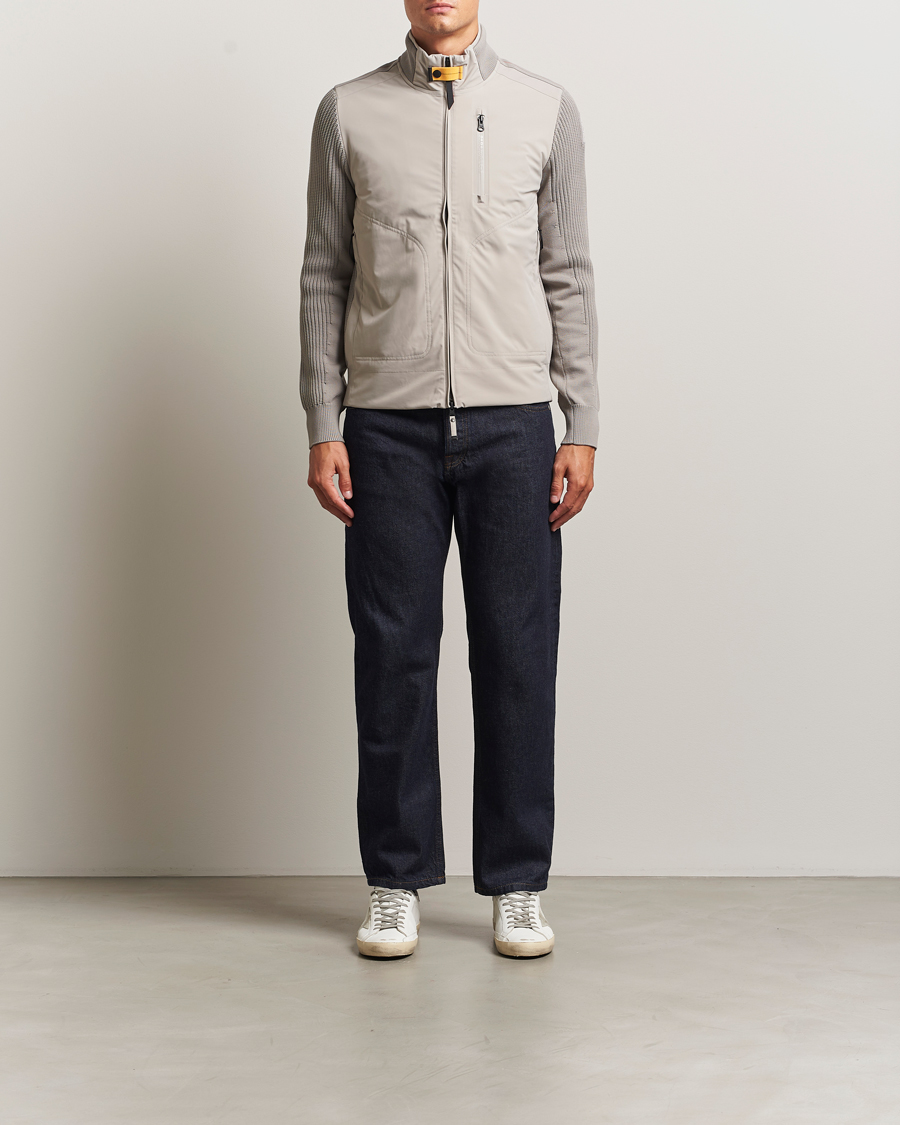 Heren | Jassen | Parajumpers | Zorba Tech Knit Hybrid Jacket Chateau Grey