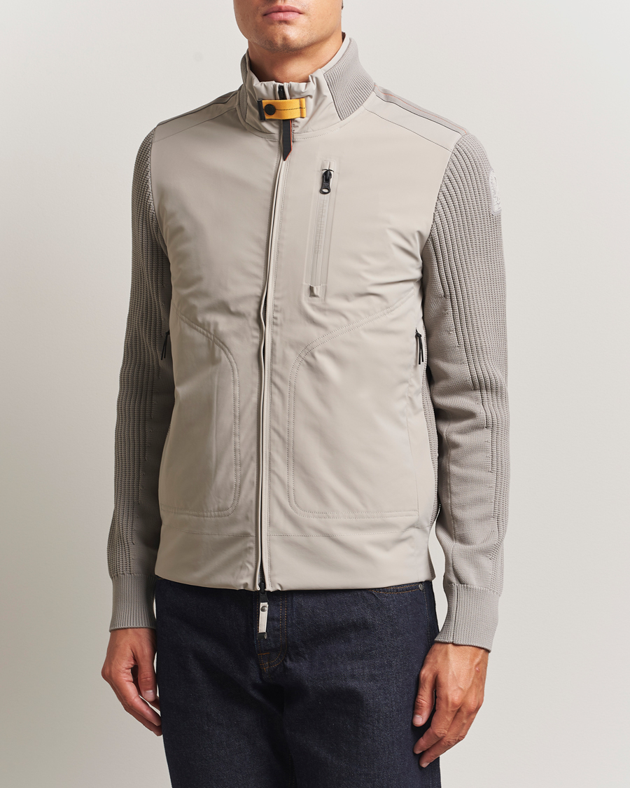 Heren | Jassen | Parajumpers | Zorba Tech Knit Hybrid Jacket Chateau Grey
