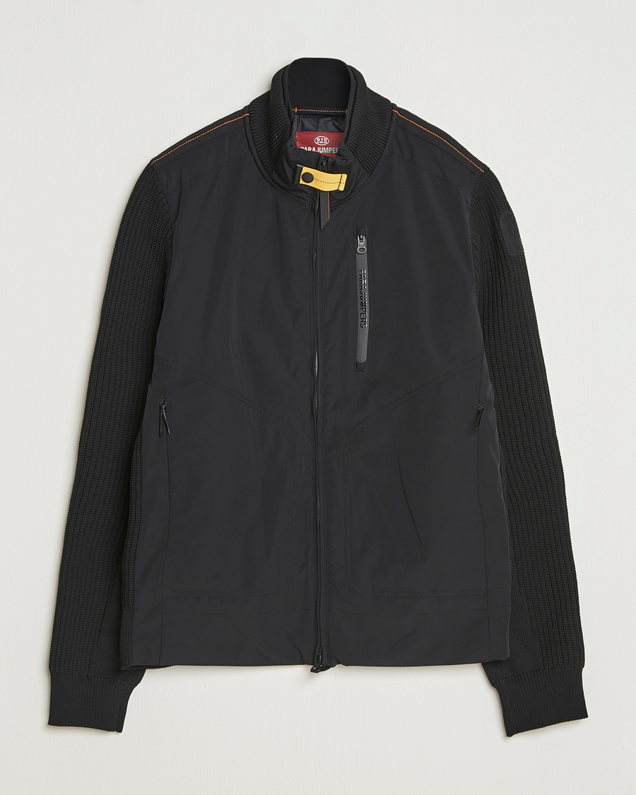 Heren | Jassen | Parajumpers | Zorba Tech Knit Hybrid Jacket Black