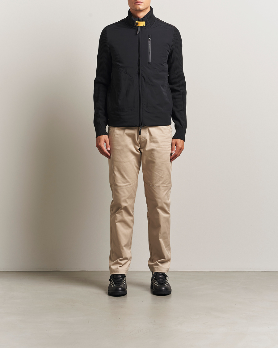 Heren | Jassen | Parajumpers | Zorba Tech Knit Hybrid Jacket Black