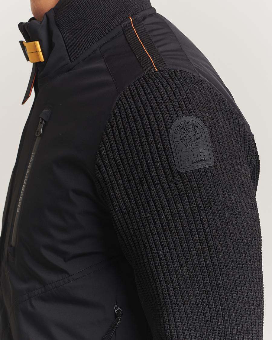 Heren | Jassen | Parajumpers | Zorba Tech Knit Hybrid Jacket Black