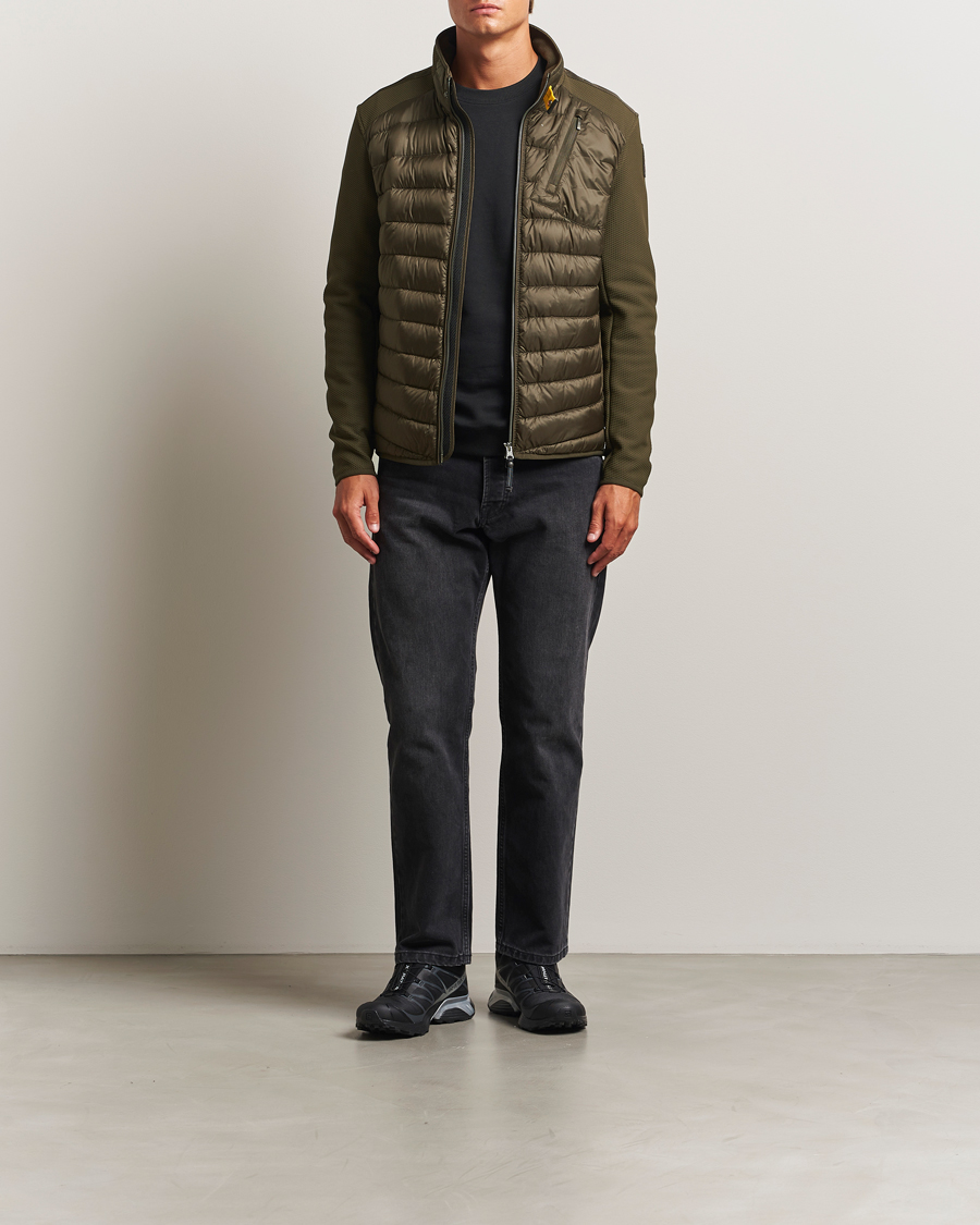 Heren | Jassen | Parajumpers | Jayden Warm Up Hybrid Jacket Deep Moss