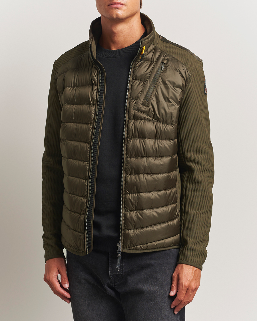 Heren | Jassen | Parajumpers | Jayden Warm Up Hybrid Jacket Deep Moss