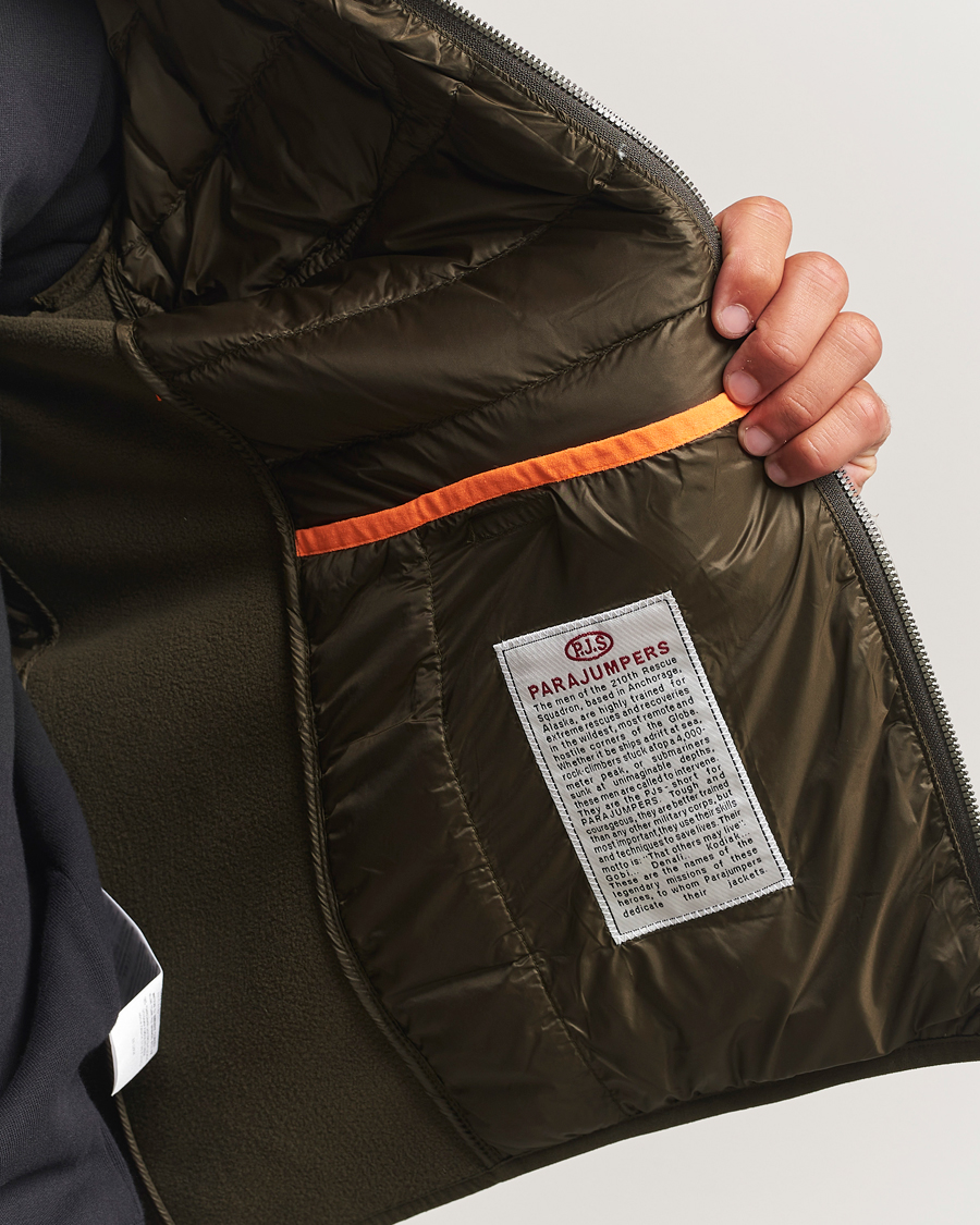 Heren | Jassen | Parajumpers | Jayden Warm Up Hybrid Jacket Deep Moss