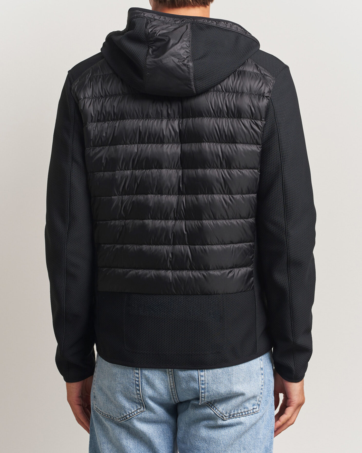 Heren | Jassen | Parajumpers | Nolan Warm Up Hybrid Hooded Jacket Black