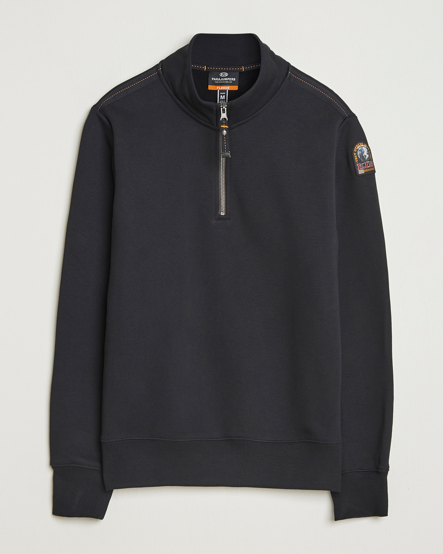 Heren | Truien | Parajumpers | Broad Peak Super Easy Half Zip Sweatshirt Black