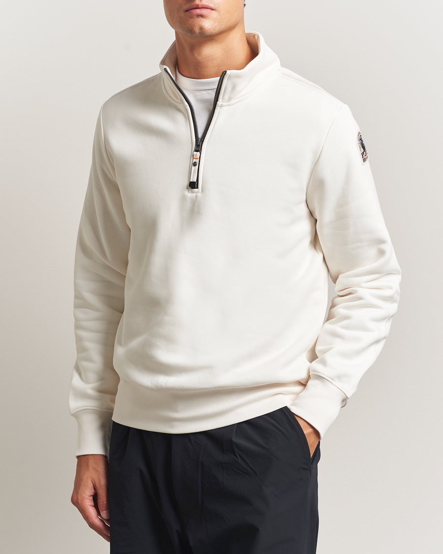 Heren | Truien | Parajumpers | Broad Peak Super Easy Half Zip Sweatshirt Purity