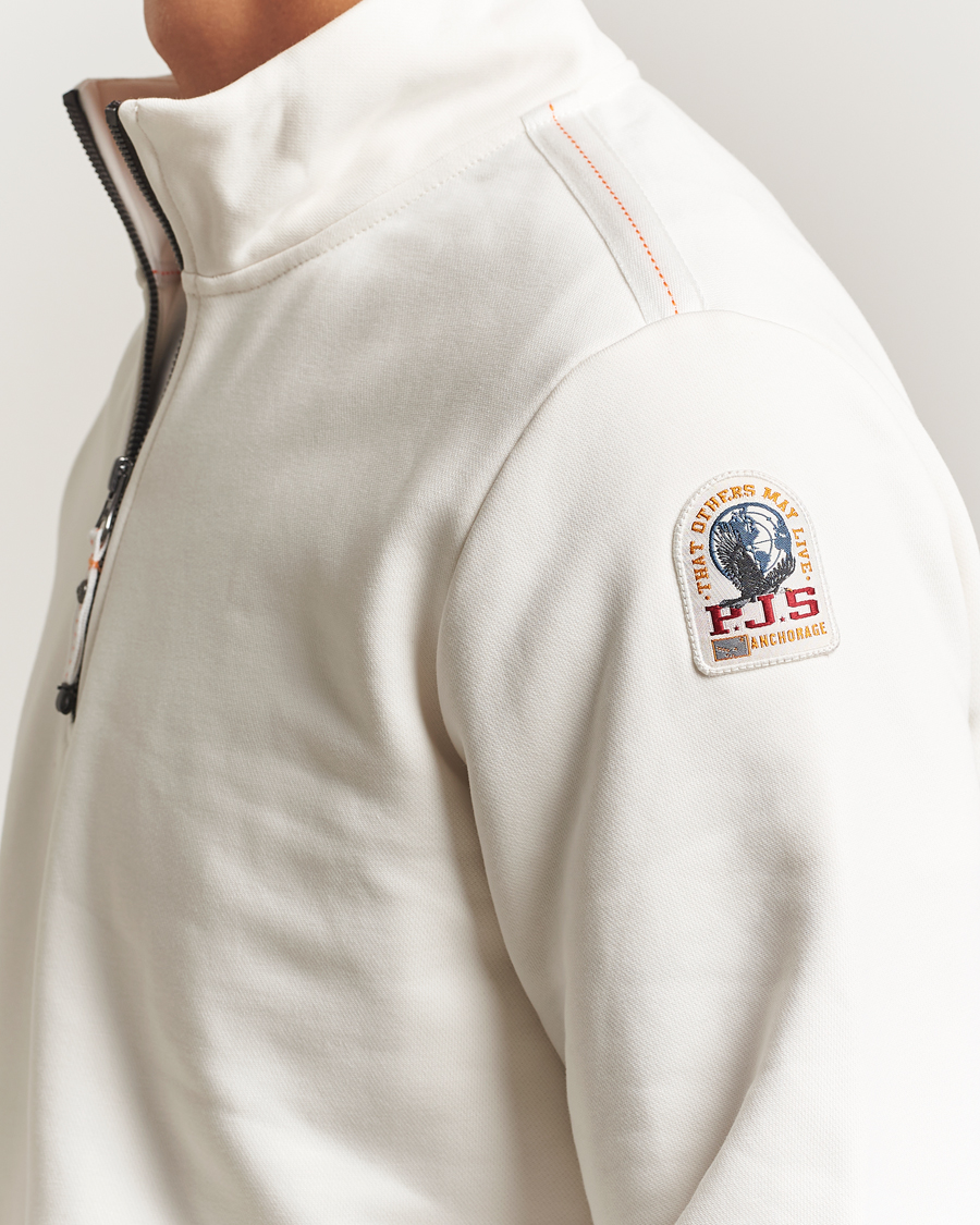 Heren | Truien | Parajumpers | Broad Peak Super Easy Half Zip Sweatshirt Purity