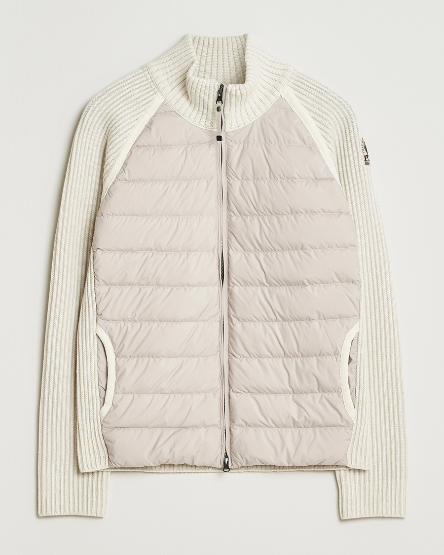 Heren | Jassen | Parajumpers | Olmo Rib Knitted Hybrid Jacket Purity