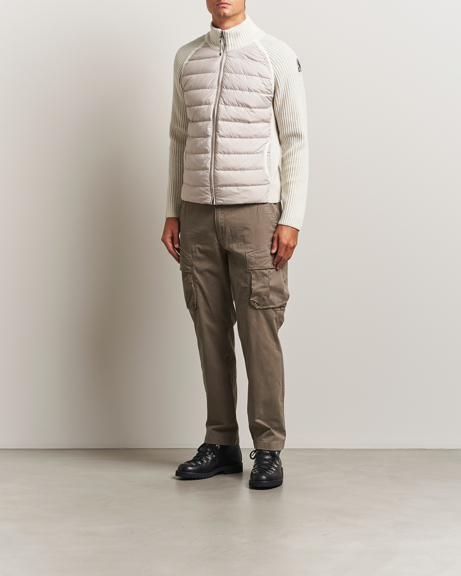 Heren | Jassen | Parajumpers | Olmo Rib Knitted Hybrid Jacket Purity