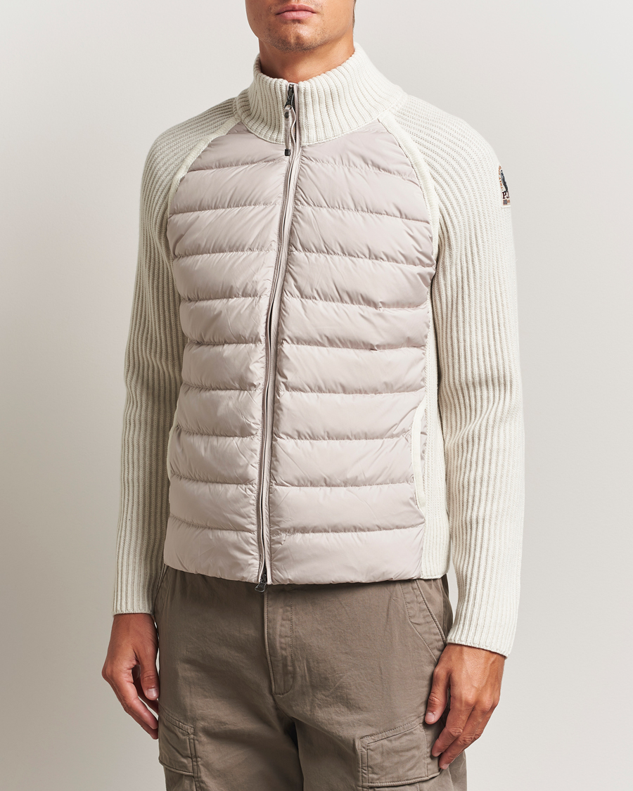 Heren | Jassen | Parajumpers | Olmo Rib Knitted Hybrid Jacket Purity
