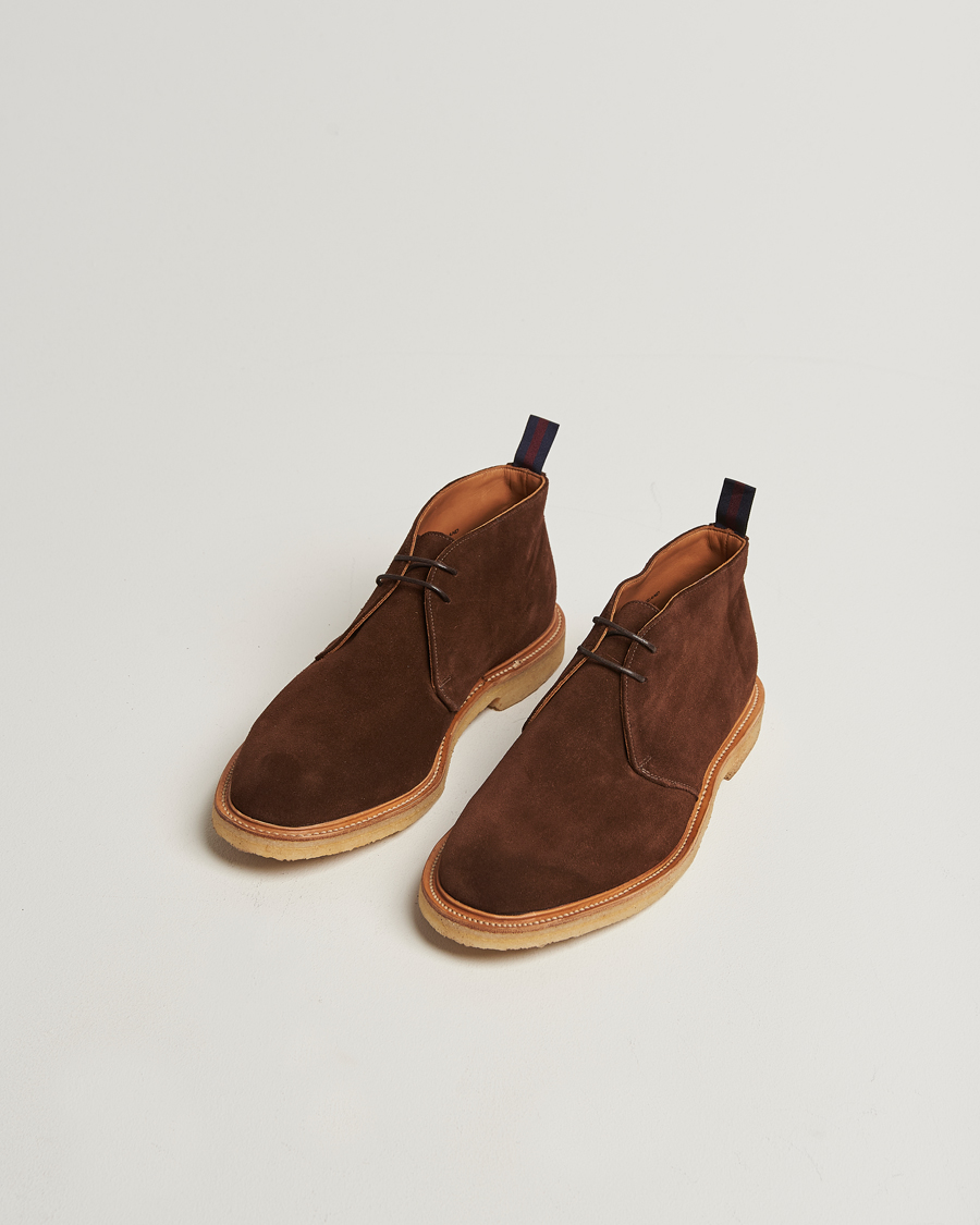 Heren | Laarzen | Sanders | Bertie Crepe Sole Suede Chukka Polo Snuff