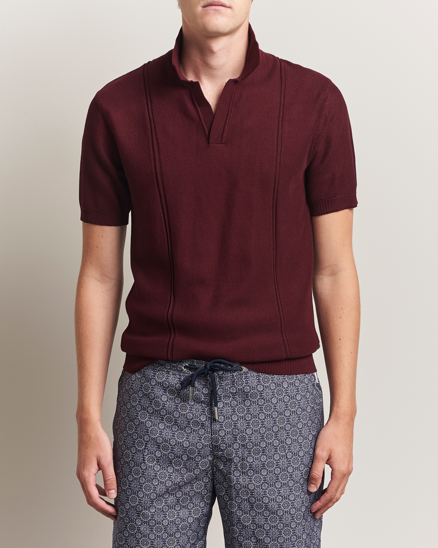 Heren | Polo's | Orlebar Brown | Horton Pique Texture Polo Damson